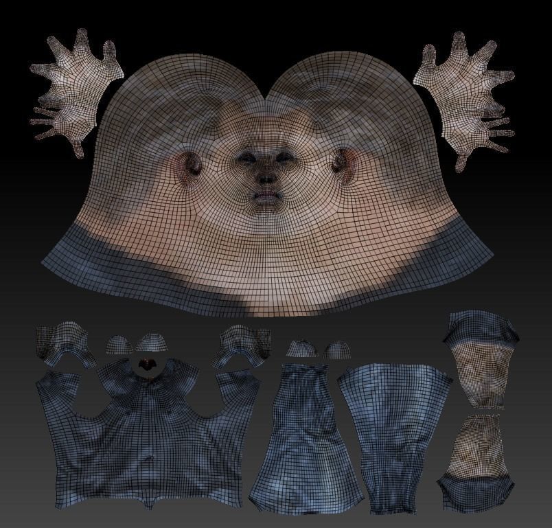 Man in casual style ready for animation 312 Low-poly 3D model_7