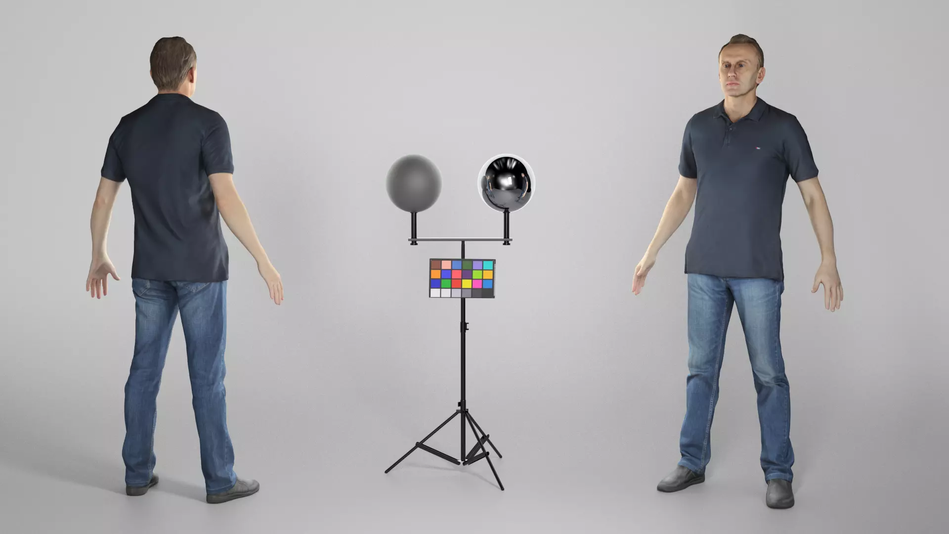 Man in casual style ready for animation 312 Low-poly 3D model_0