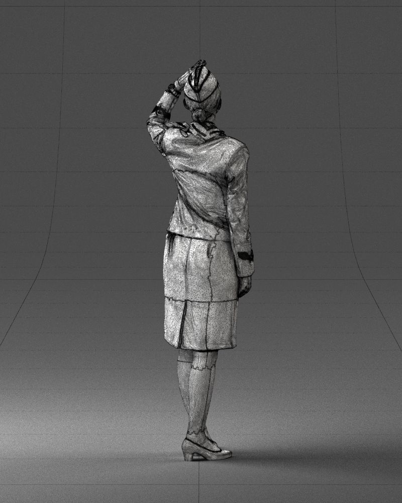 000135 Professional Flight Attendant 0614 3D model_17