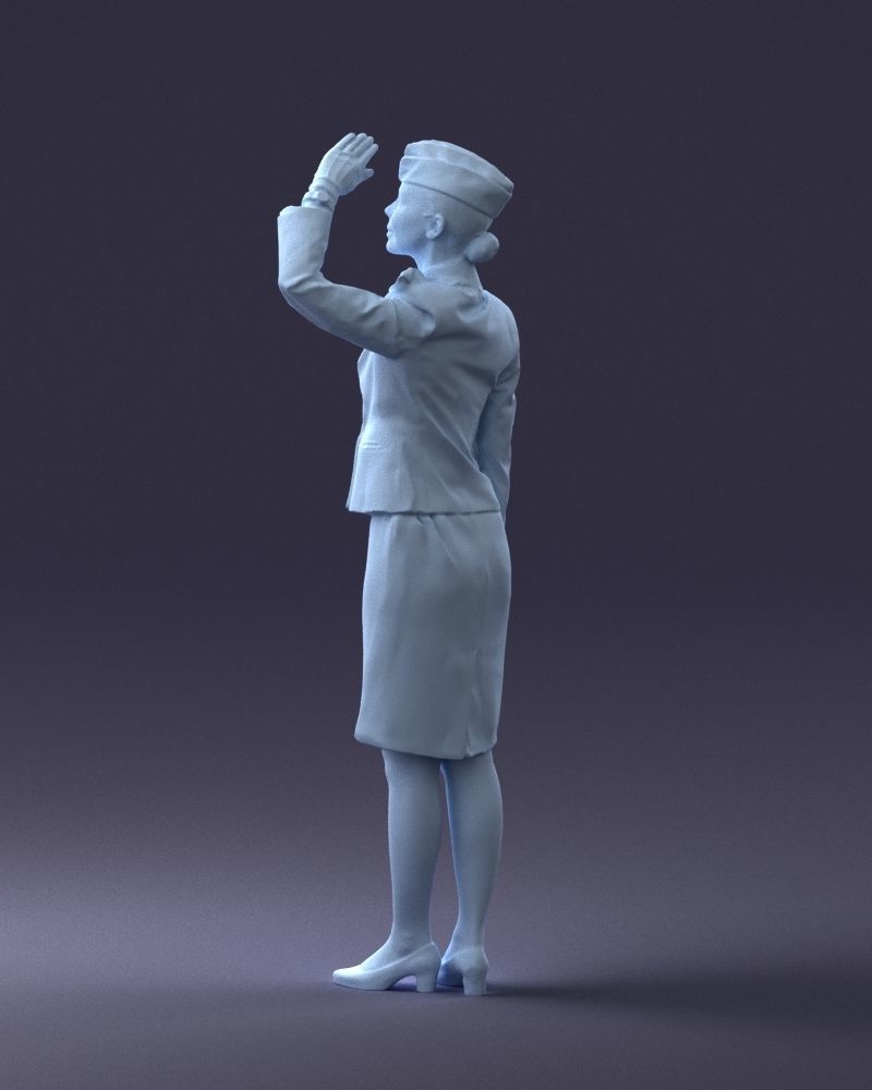000135 Professional Flight Attendant 0614 3D model_22