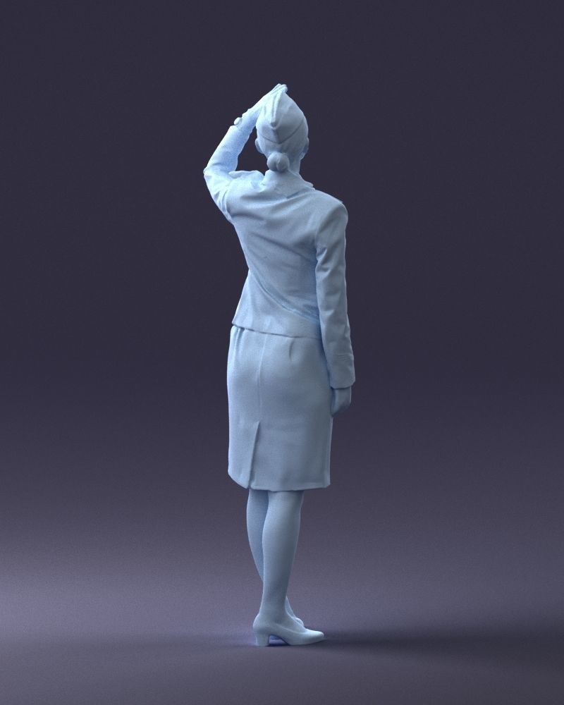 000135 Professional Flight Attendant 0614 3D model_16