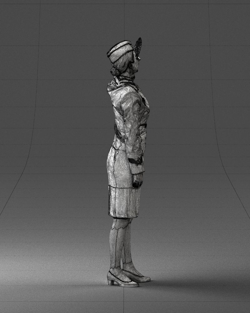 000135 Professional Flight Attendant 0614 3D model_14