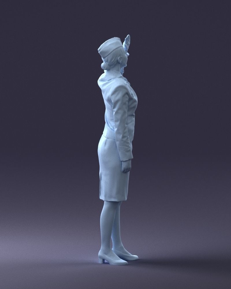 000135 Professional Flight Attendant 0614 3D model_13