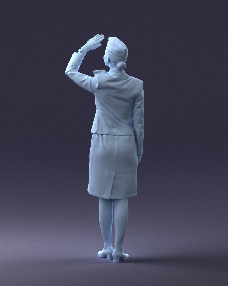 000135 Professional Flight Attendant 0614 3D model_19