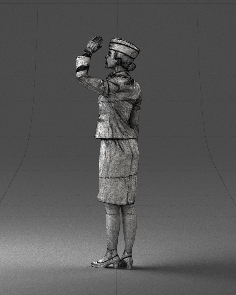 000135 Professional Flight Attendant 0614 3D model_23