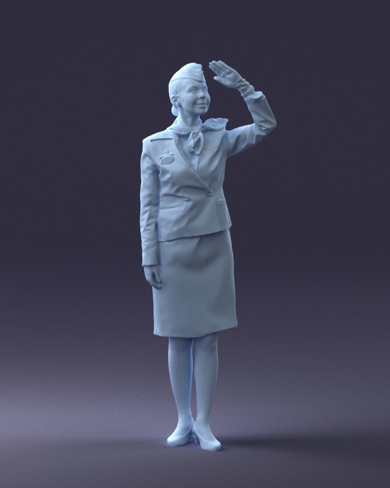 000135 Professional Flight Attendant 0614 3D model_37