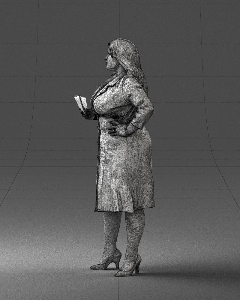 000332 Confident Woman with Money 0122 3D model_27