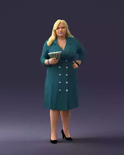 000332 Confident Woman with Money 0122