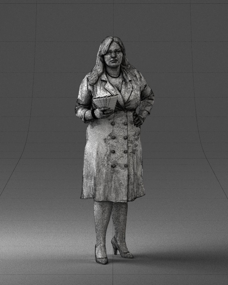 000332 Confident Woman with Money 0122 3D model_6