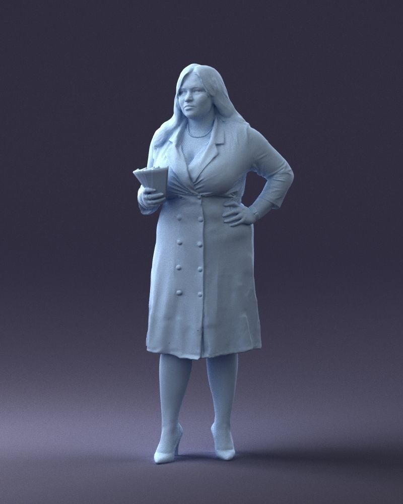 000332 Confident Woman with Money 0122 3D model_32