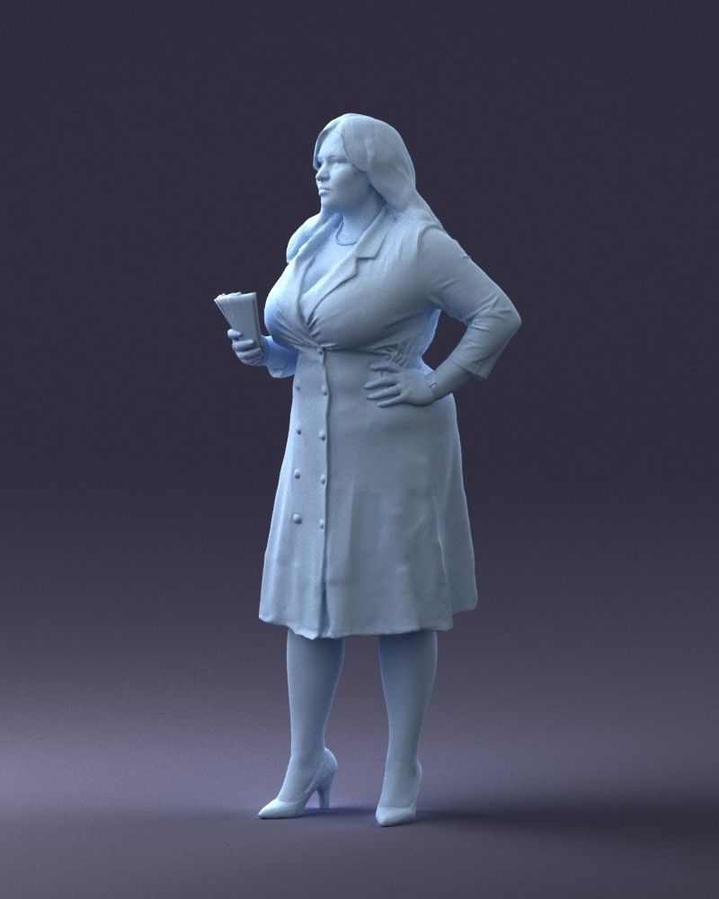 000332 Confident Woman with Money 0122 3D model_29