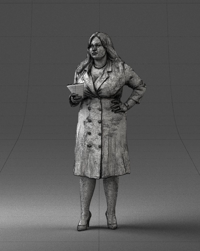 000332 Confident Woman with Money 0122 3D model_33