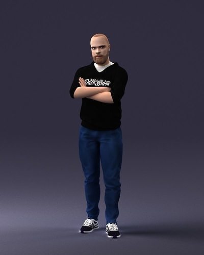 000215 Lifelike 3D Scanned Man Realistic Male Model 1121 3dp 3D print model