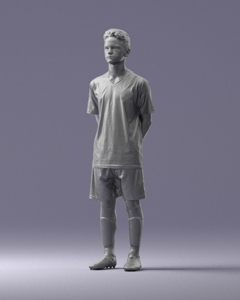000319 Young Male Soccer Player Standing 1114 3D model_32