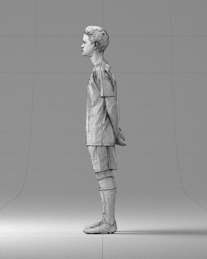 000319 Young Male Soccer Player Standing 1114 3D model_27