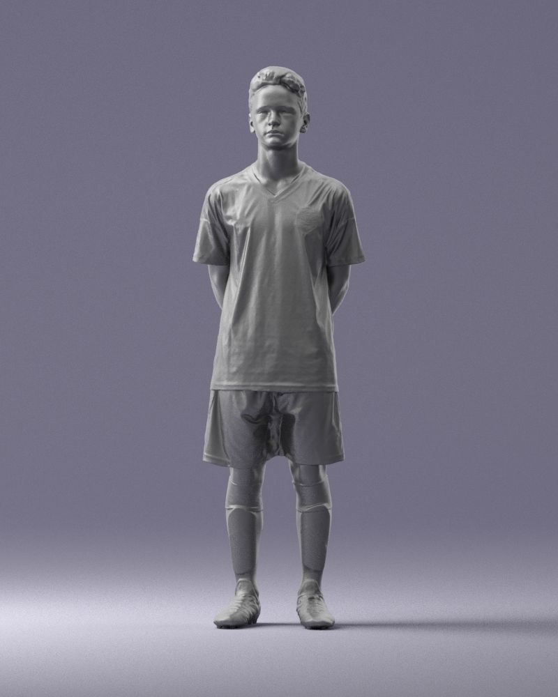 000319 Young Male Soccer Player Standing 1114 3D model_35