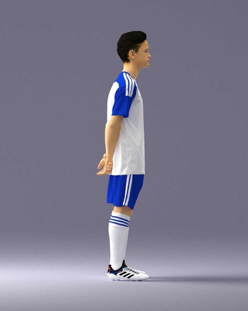 000319 Young Male Soccer Player Standing 1114 3D model_13