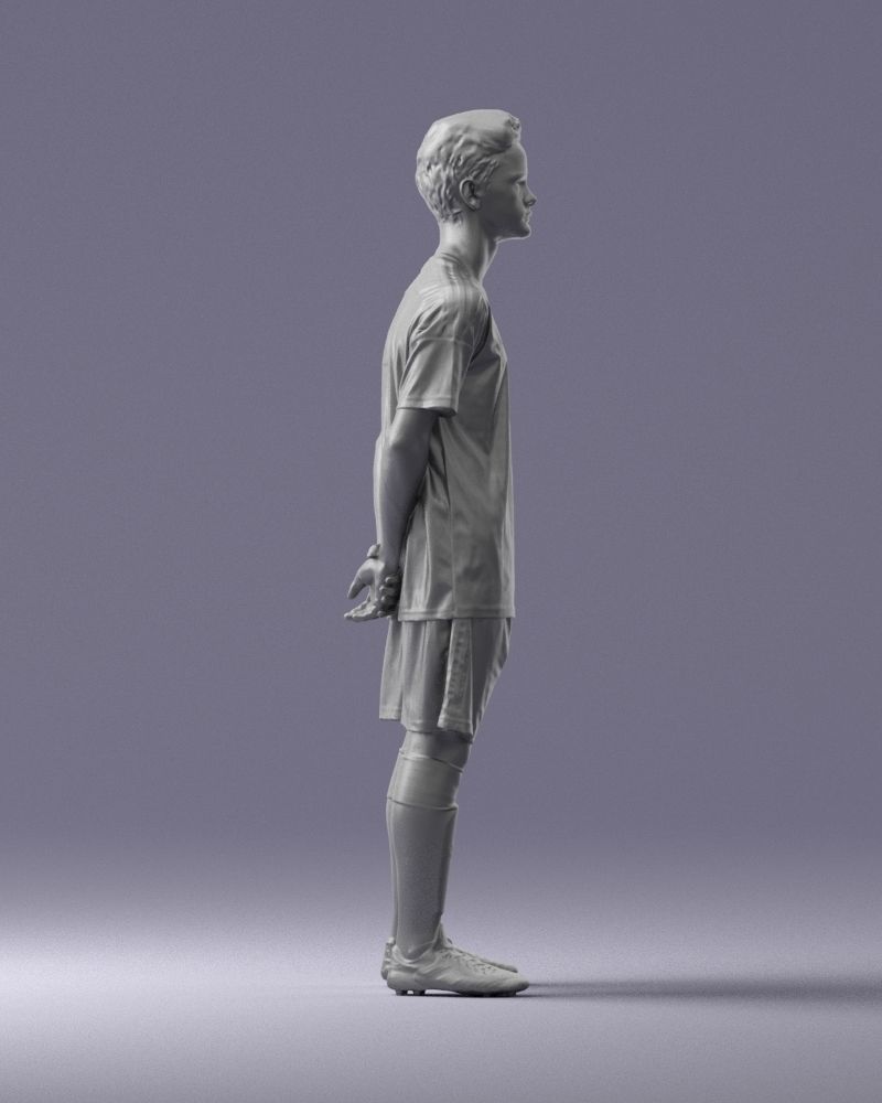 000319 Young Male Soccer Player Standing 1114 3D model_14