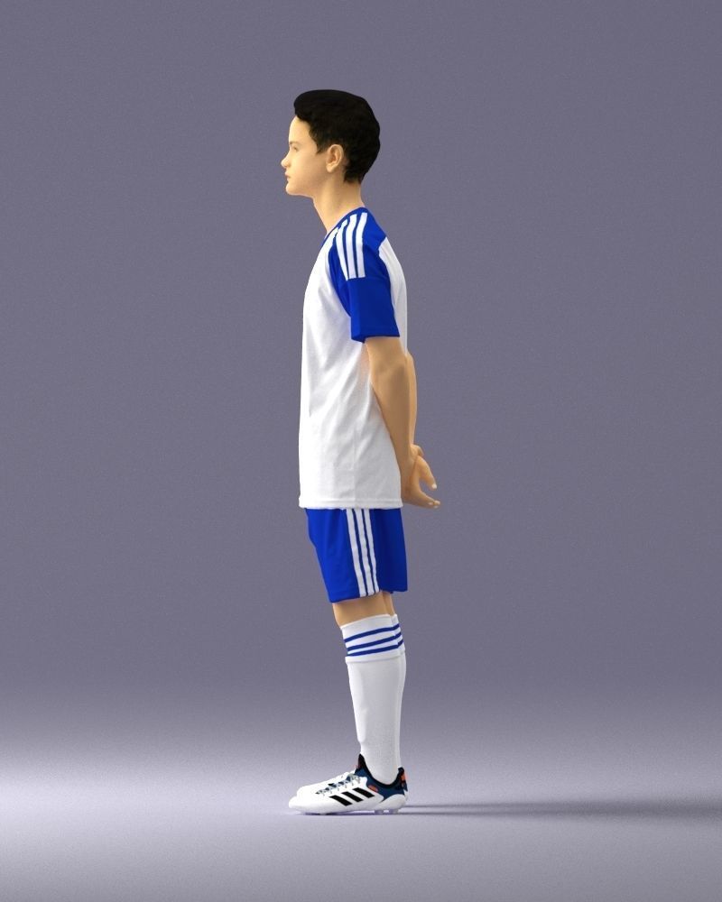 000319 Young Male Soccer Player Standing 1114 3D model_25