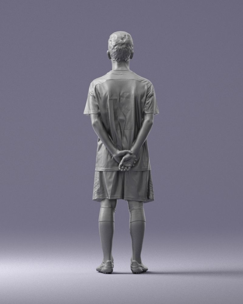 000319 Young Male Soccer Player Standing 1114 3D model_20
