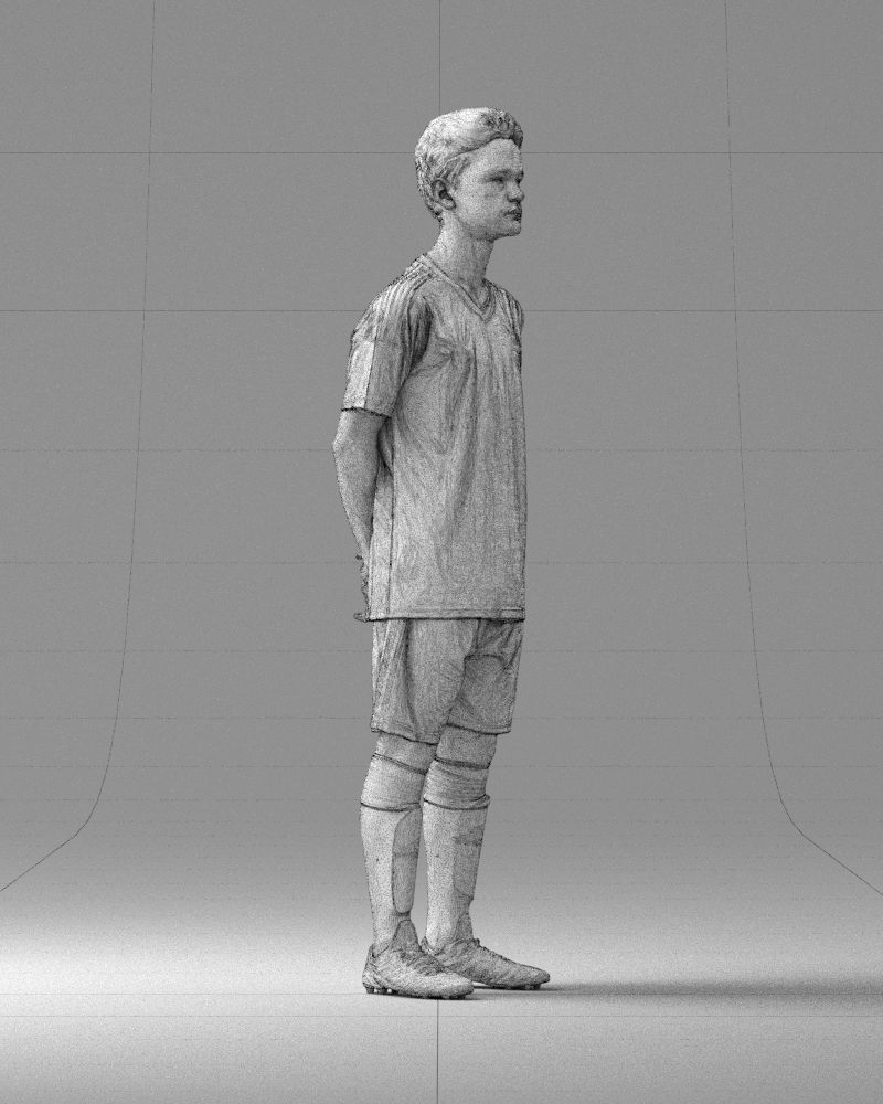 000319 Young Male Soccer Player Standing 1114 3D model_12