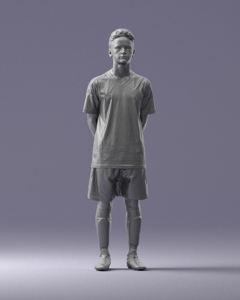 000319 Young Male Soccer Player Standing 1114 3D model_5