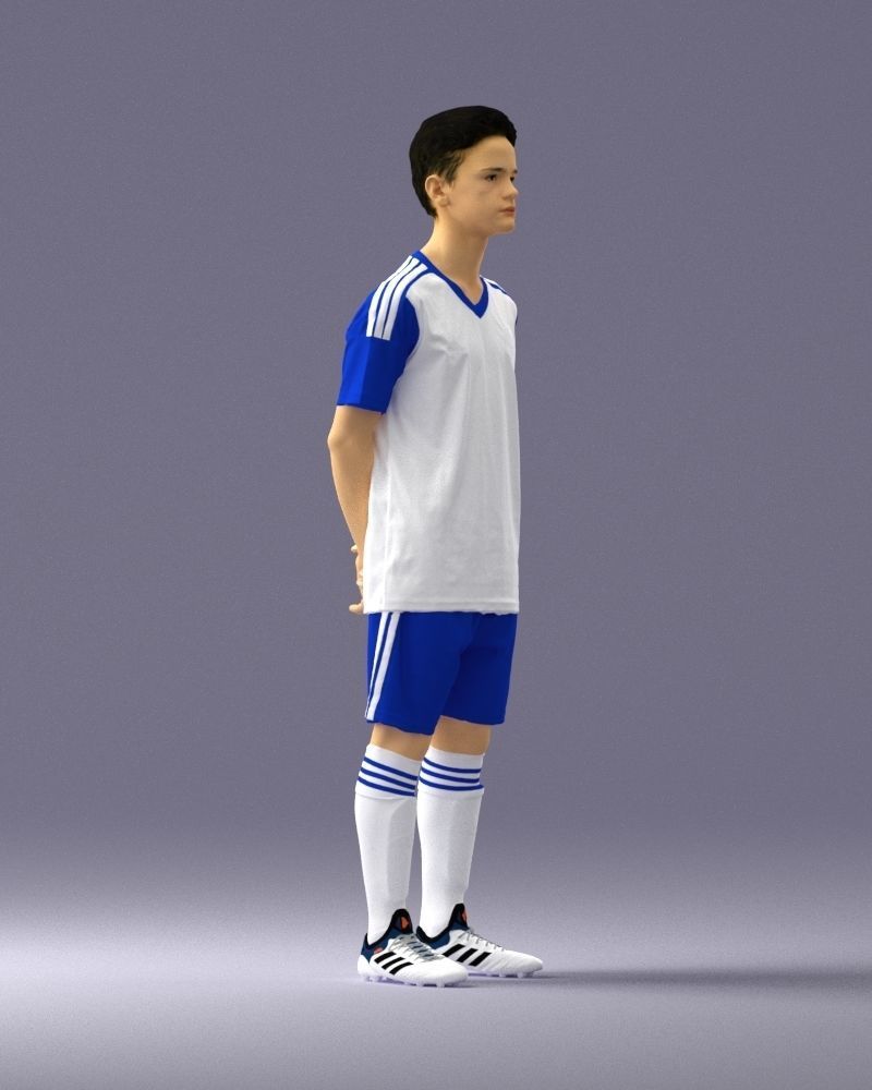 000319 Young Male Soccer Player Standing 1114 3D model_10