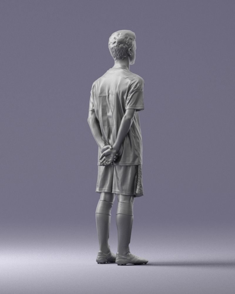 000319 Young Male Soccer Player Standing 1114 3D model_17