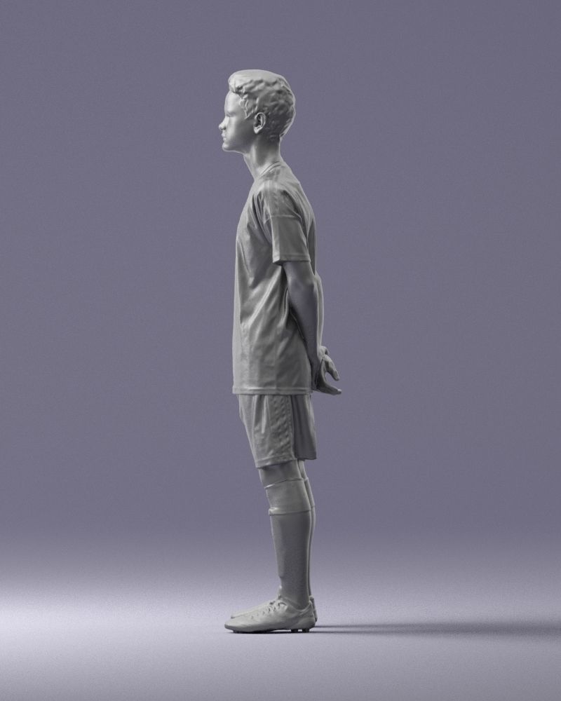 000319 Young Male Soccer Player Standing 1114 3D model_26