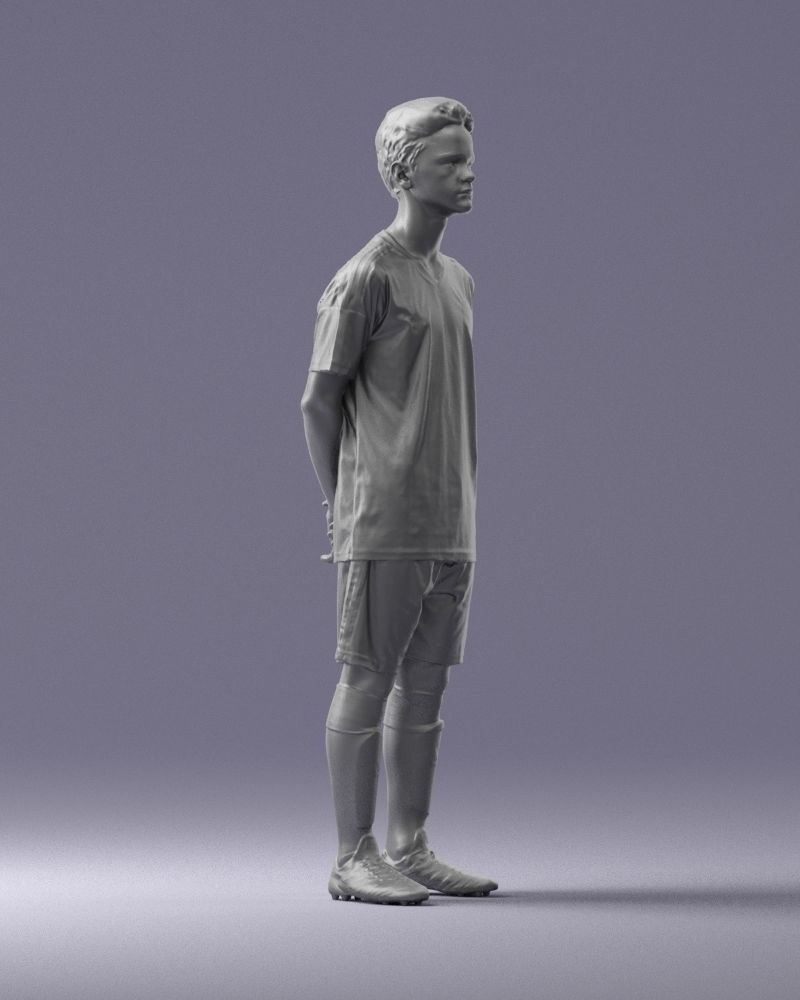 000319 Young Male Soccer Player Standing 1114 3D model_11