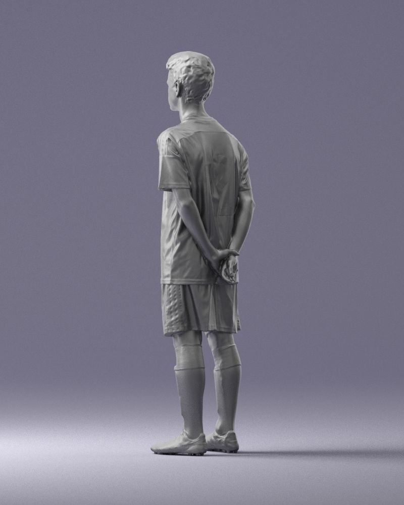 000319 Young Male Soccer Player Standing 1114 3D model_23
