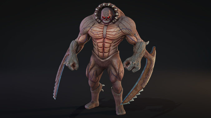 Destroyer Low-poly 3D model