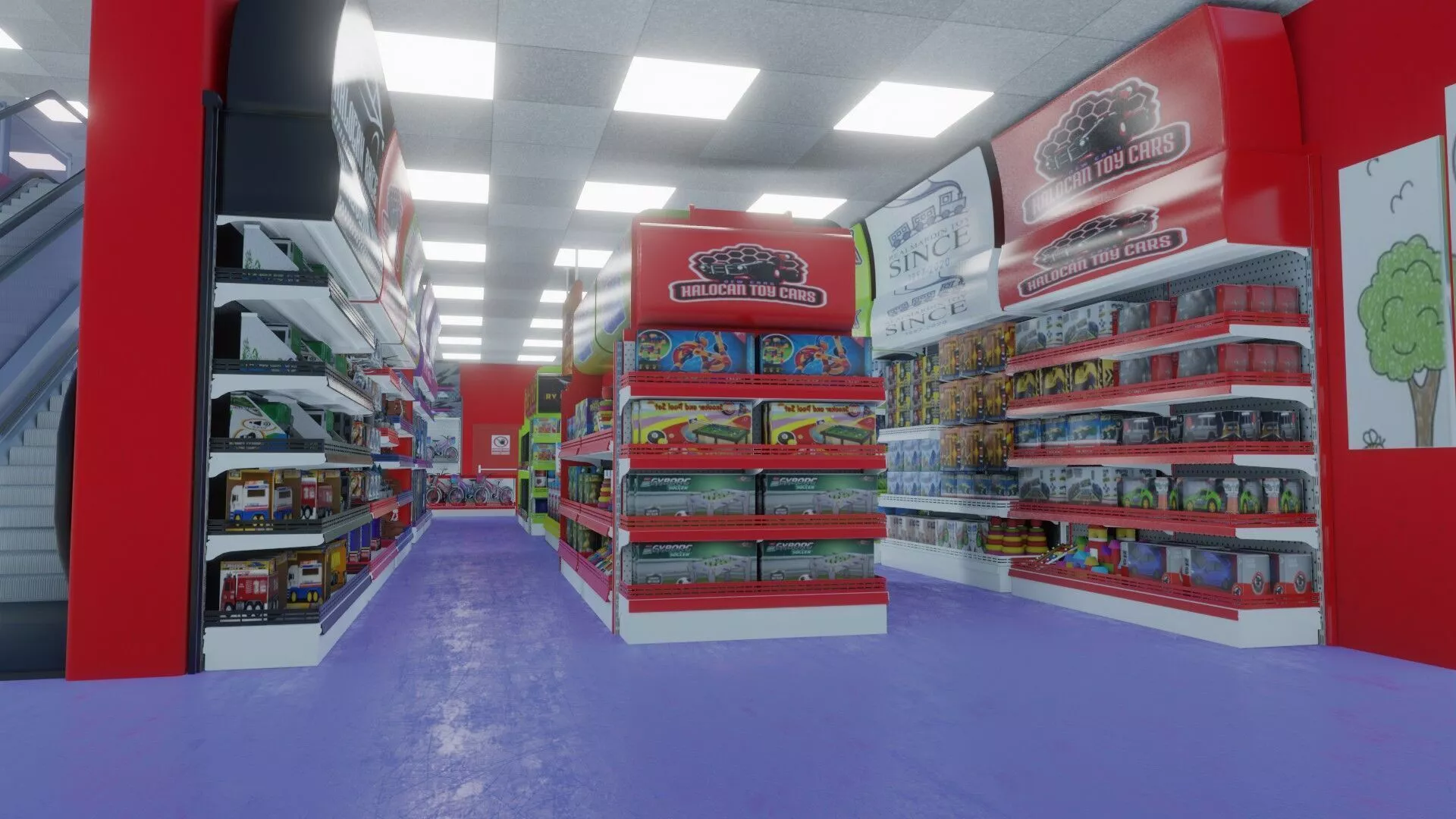 Large Toy Center 3D Model 3D model