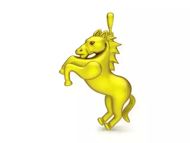 Luxury Horse Pendant 3D Model  570