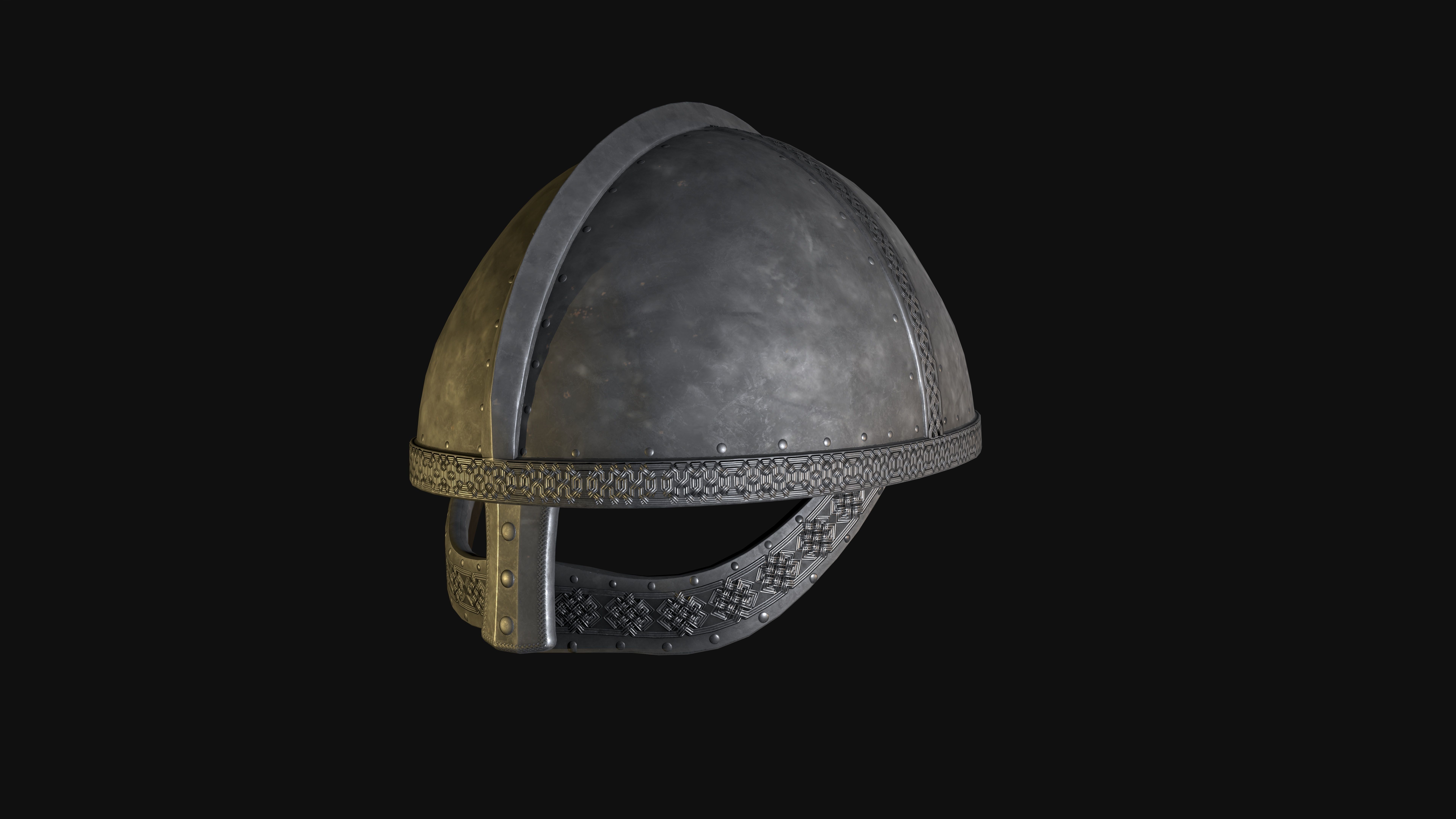 Norse Berserk Lowpoly rigged and game ready Low-poly 3D model_11