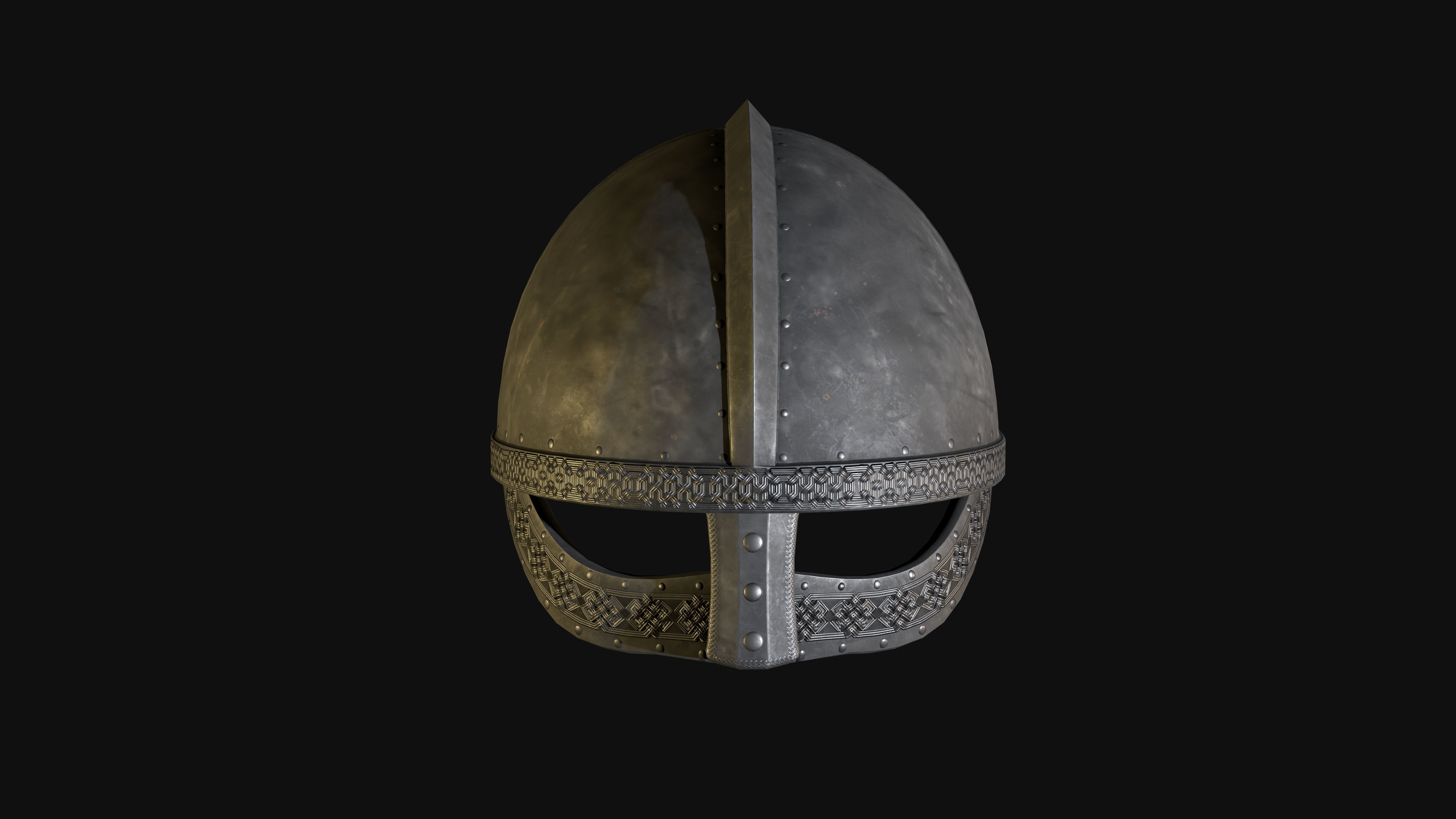 Norse Berserk Lowpoly rigged and game ready Low-poly 3D model_10