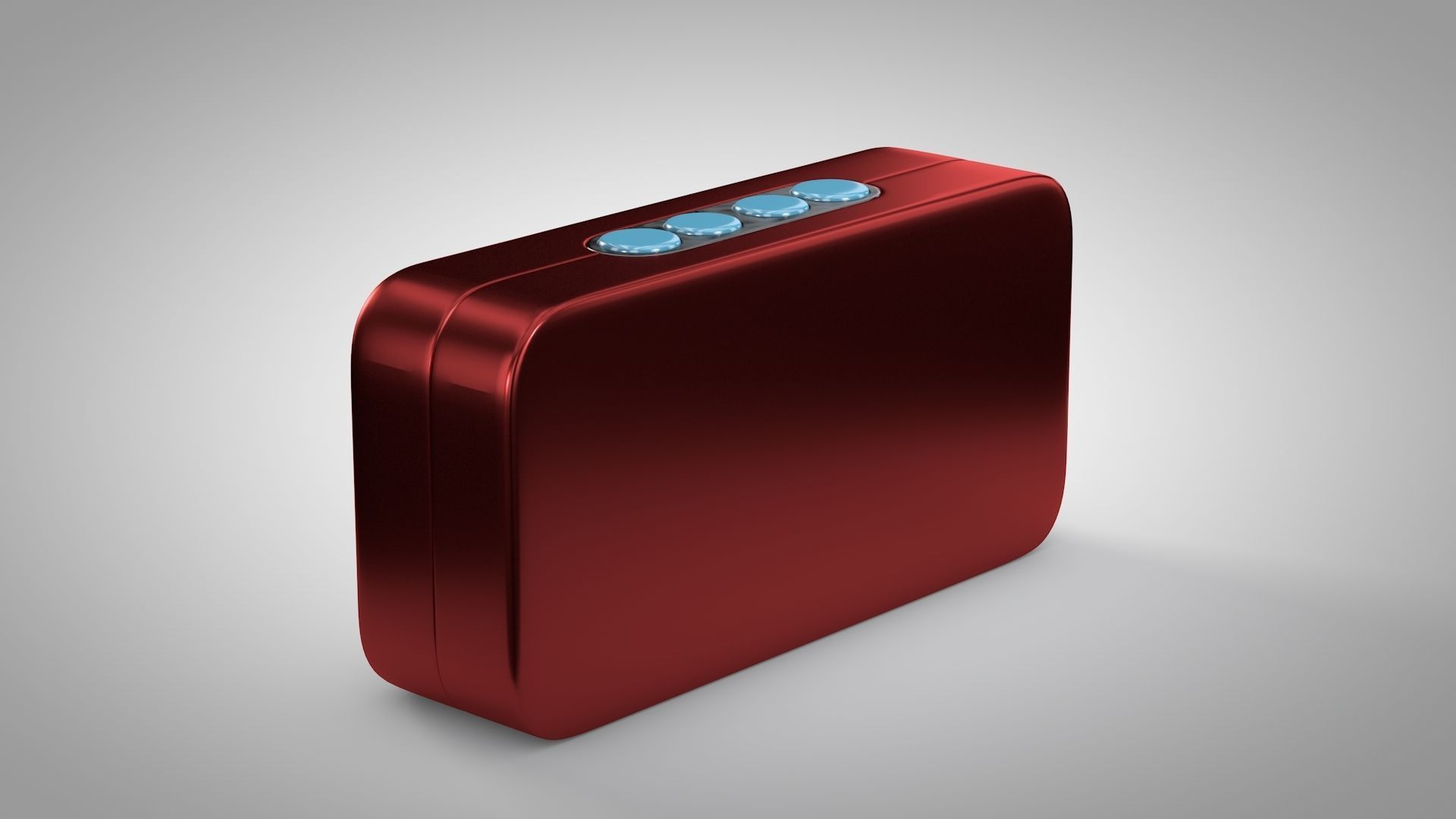 Bluetooth Speaker Low-poly 3D model_4
