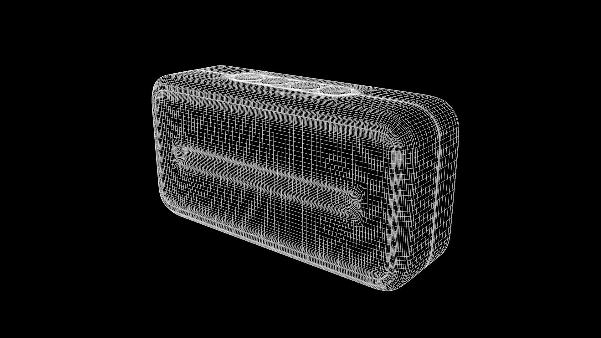 Bluetooth Speaker Low-poly 3D model_7