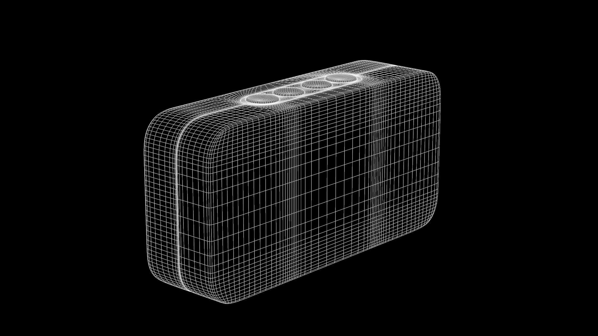 Bluetooth Speaker Low-poly 3D model_8