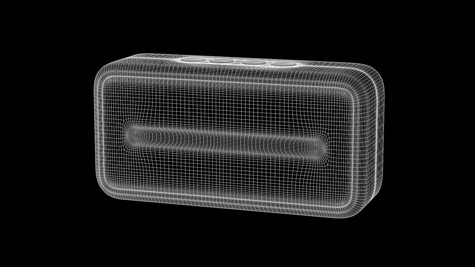 Bluetooth Speaker Low-poly 3D model_5