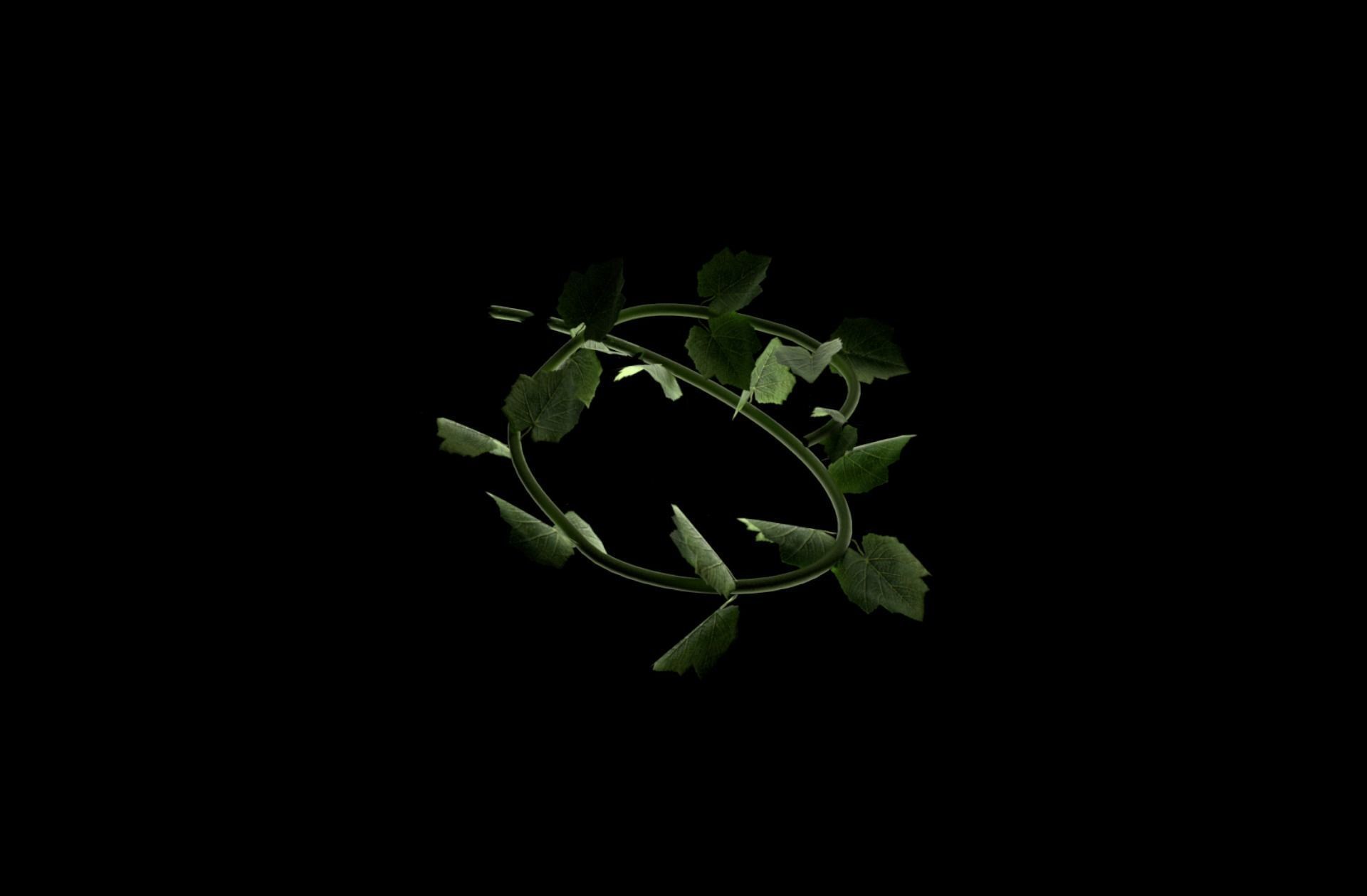 Plant leaf Low-poly 3D model_4