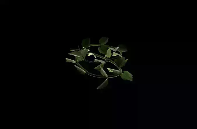 Plant leaf Low-poly 3D model