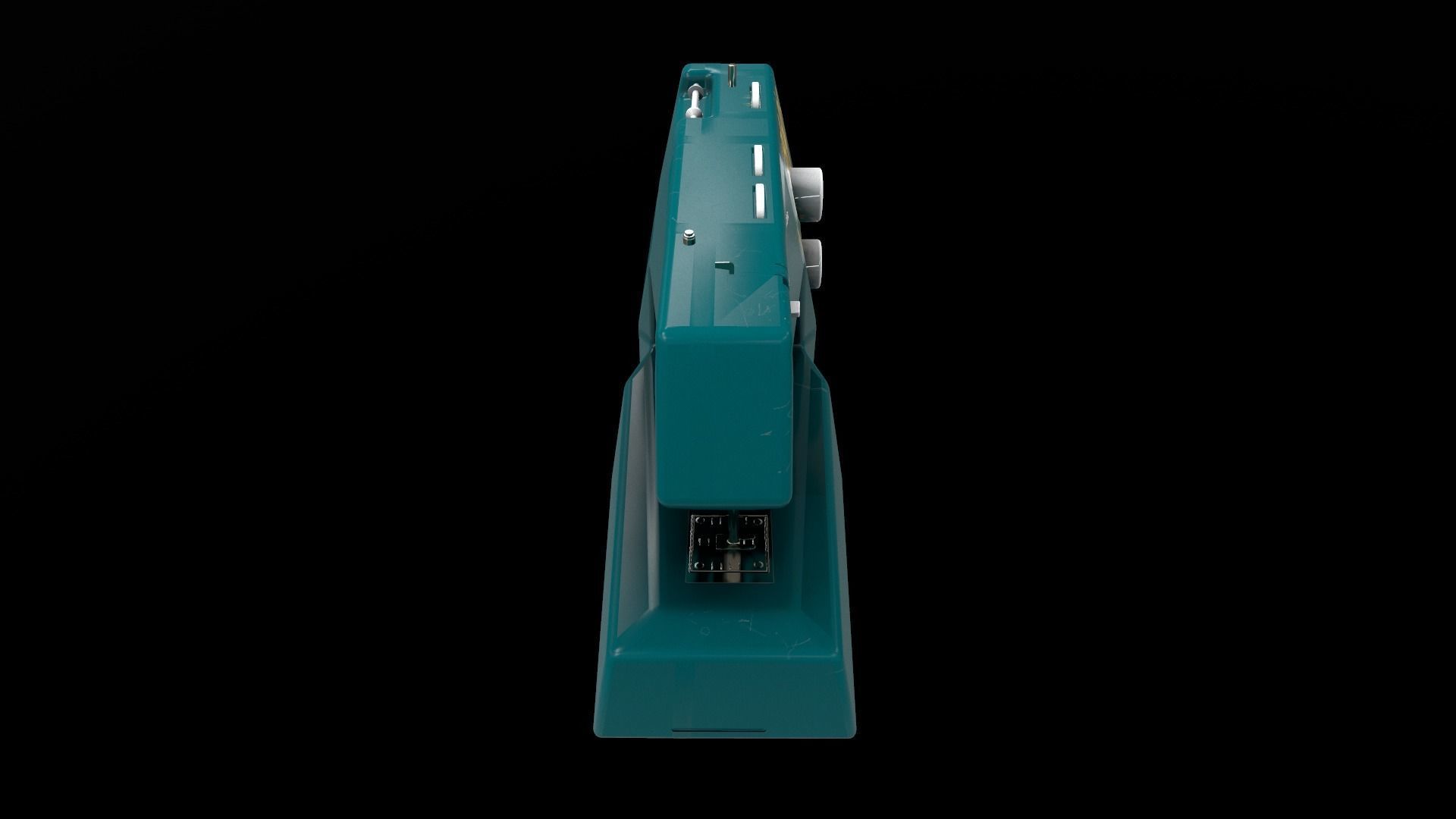 Sewing Machine Vintage Style  Low-poly 3D model_11