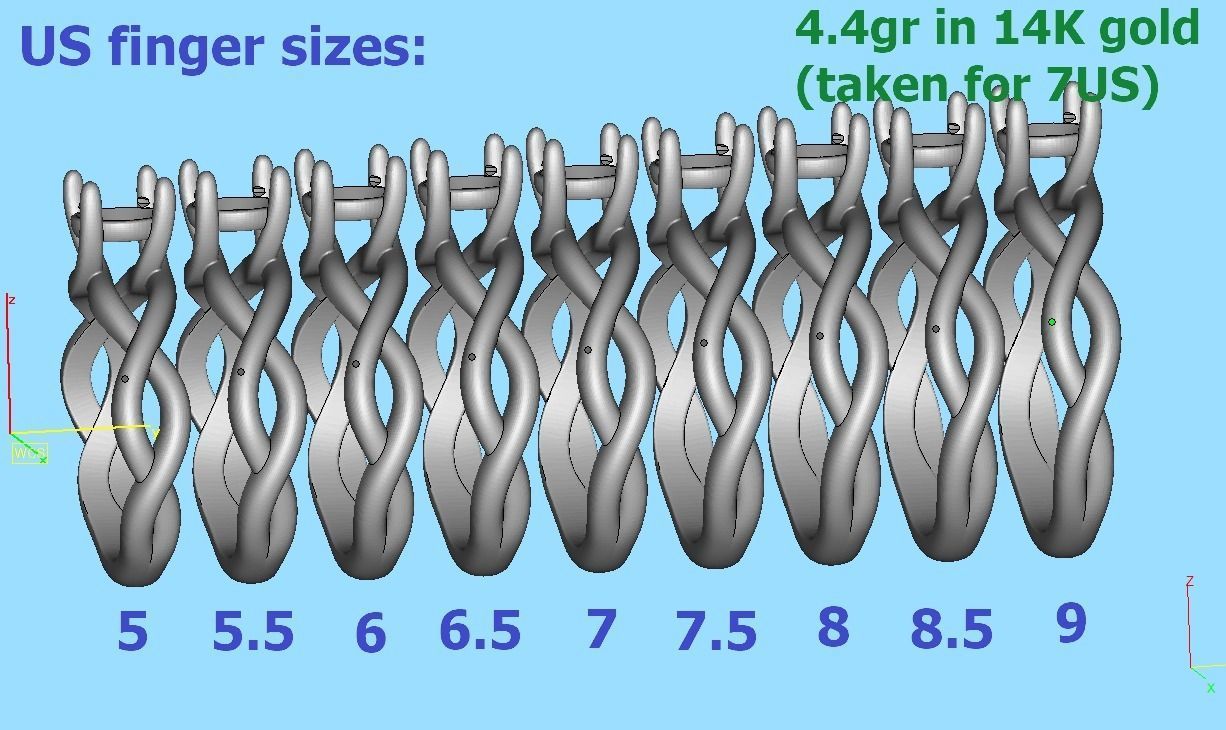 Classic Engagement Ring Solitaire Crossover Ring 3dmodel 3D print model_17