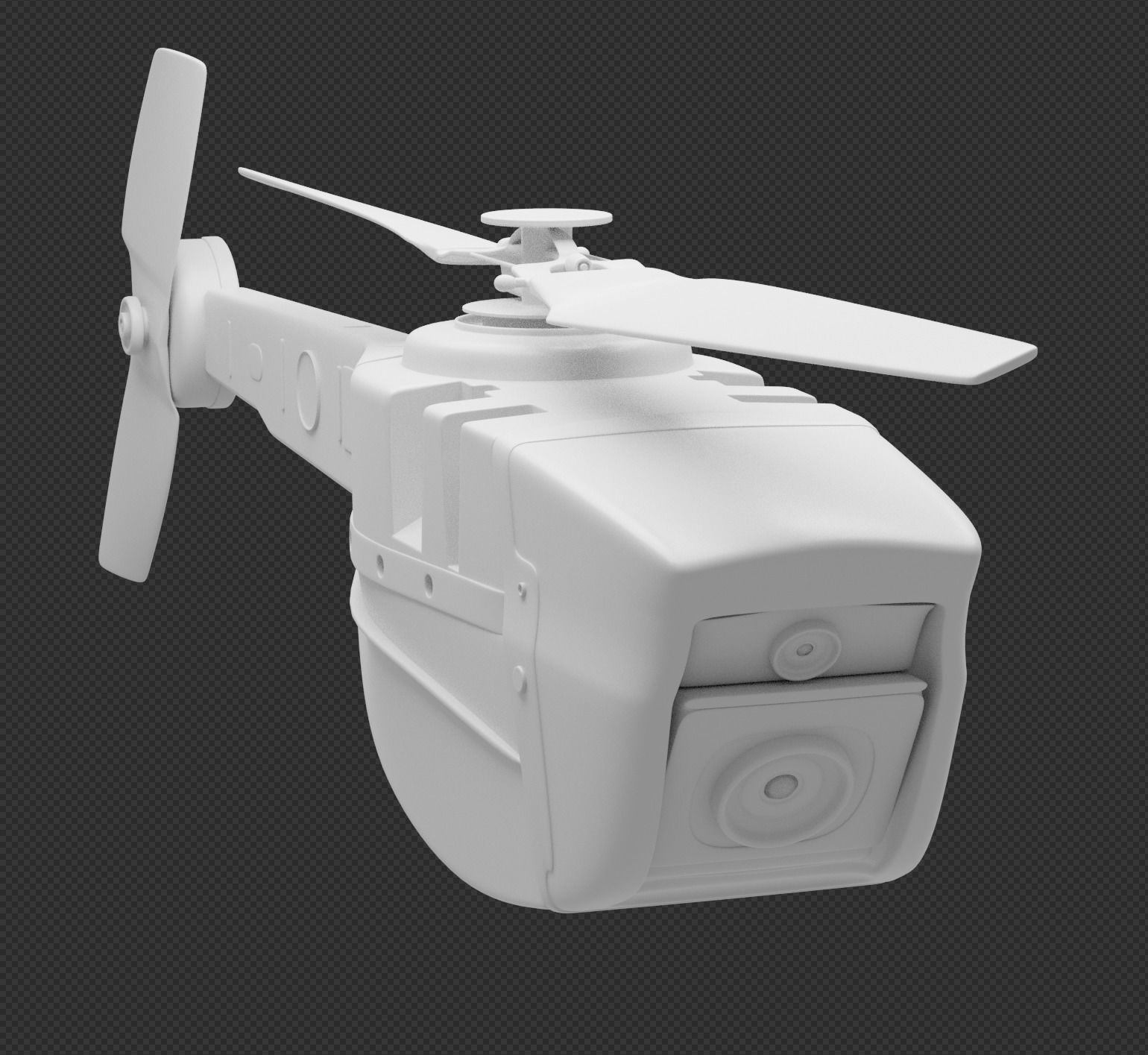 Black Hornet mini drone 3D model_19