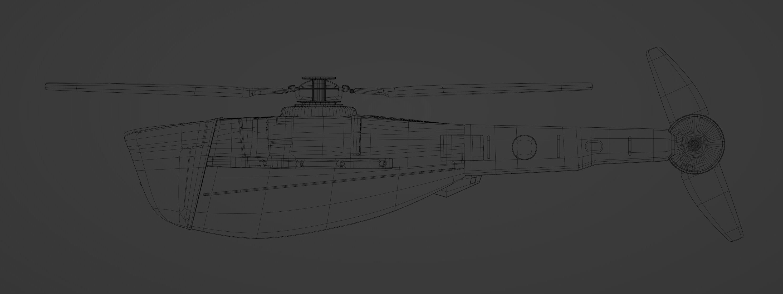 Black Hornet mini drone 3D model_17