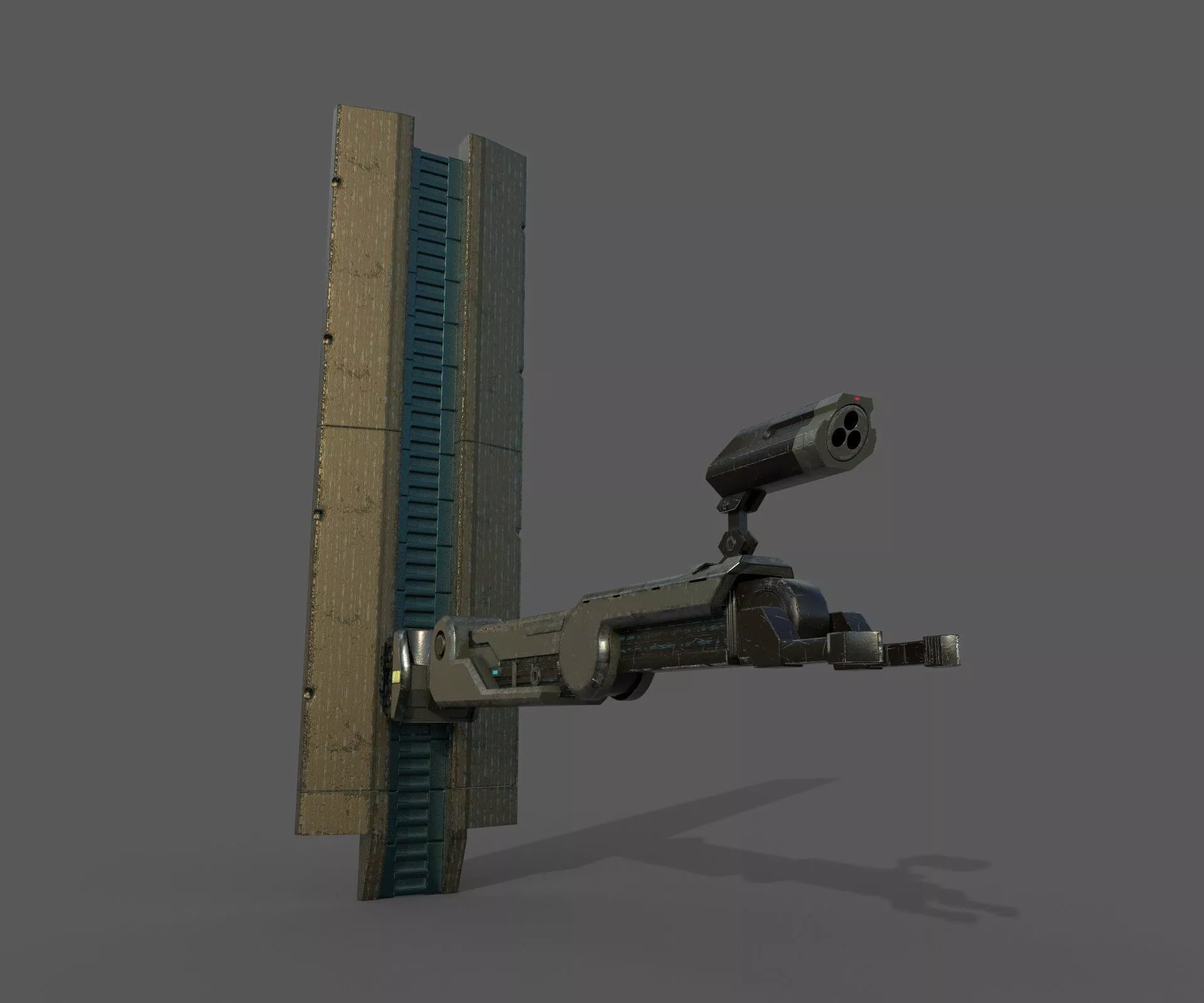 PBR old manipulator 3D model