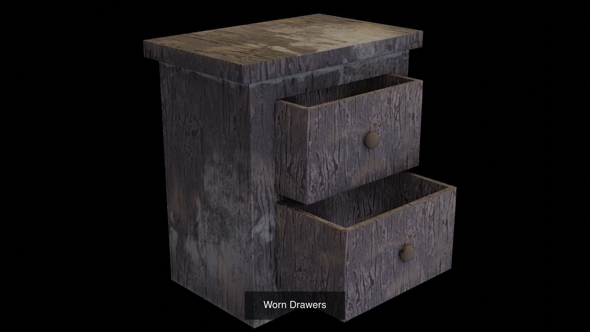 Gravity Falls Attic Furniture Set 3D Model Collection_10