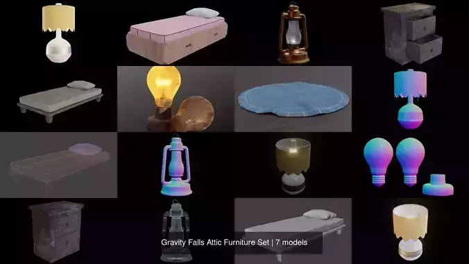 Gravity Falls Attic Furniture Set
