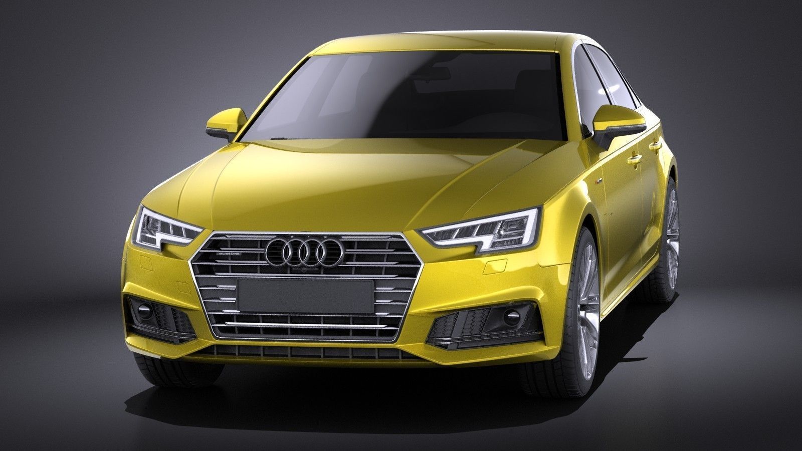 Audi A4 S-Line Sedan 2016 VRAY 3D model_1